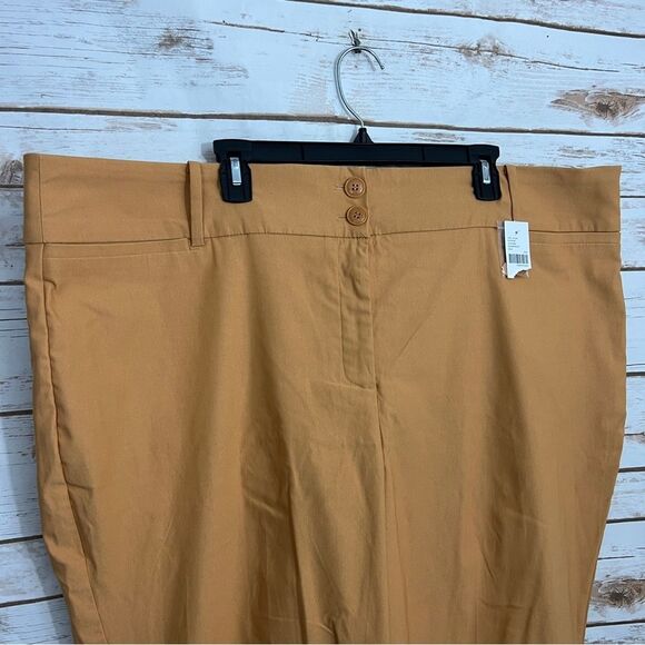Lane Bryant Caramel Brown Bootcut Wide Leg Trouser Career Pants NWT - Picture 2 of 6